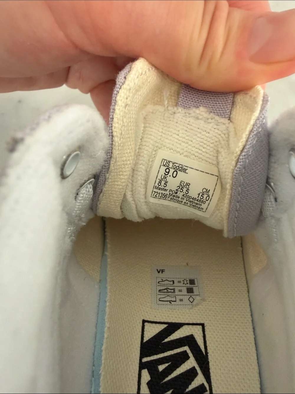 Vans lilac canvas